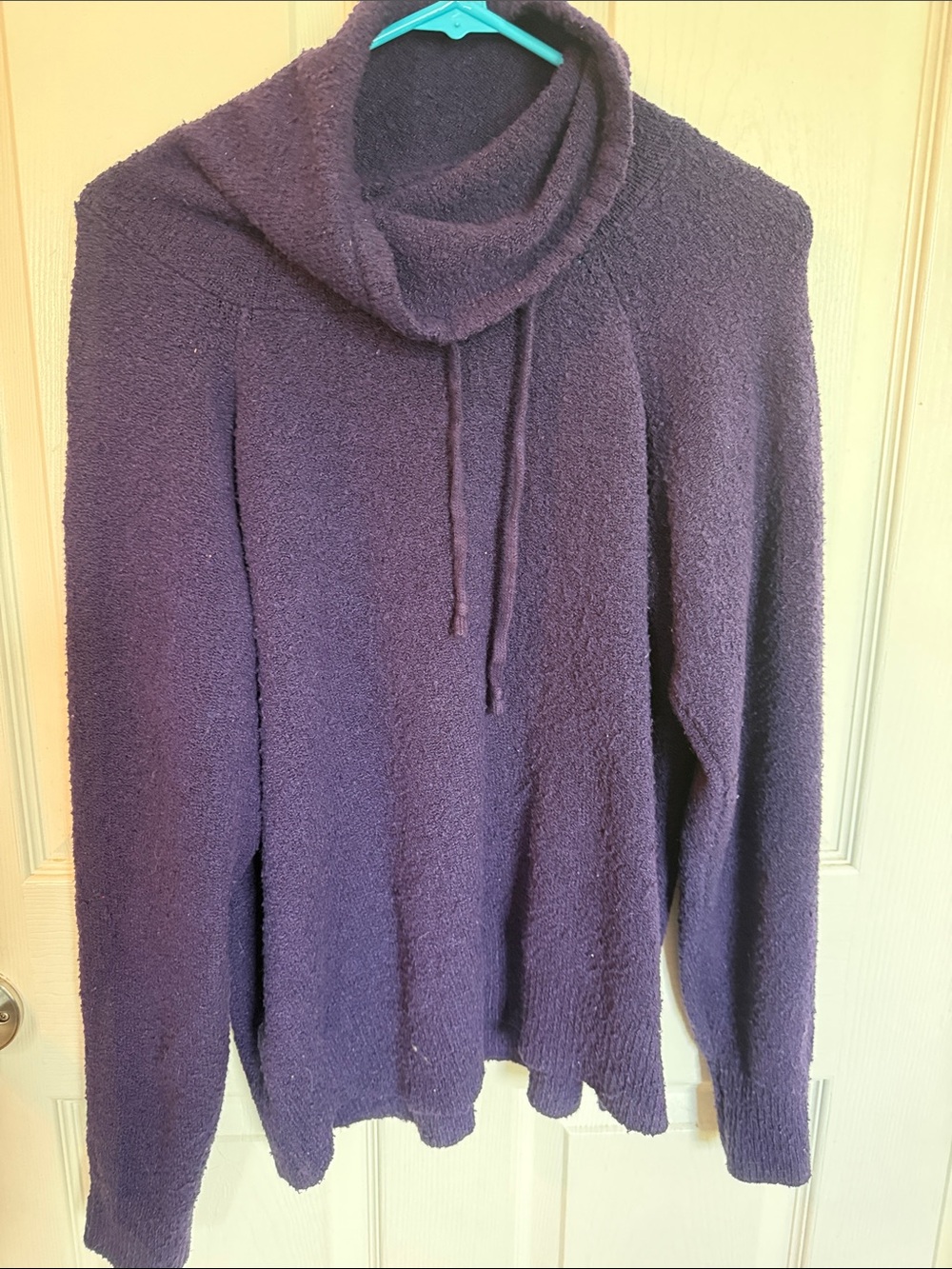 GAIAM Cozy Cowl Neck Sweater in Plum